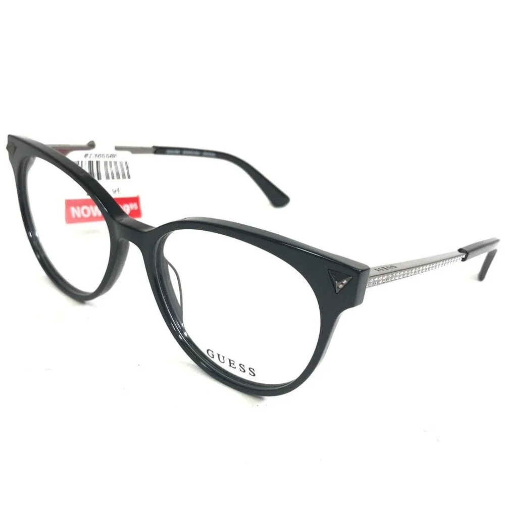 Guess Eyeglasses Frames GU2799-S 001 Black Grey Swarovski Crystals 54-16-140